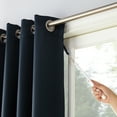thumbnail image 2 of Sun Zero Conrad Extra-Wide Blackout Sliding Patio Door Curtain Panel, Navy, 100X84, 100"X84", Navy Blue, 2 of 6