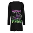 thumbnail image 4 of WFJCJPAF 2024 New Halloween Clearance! Halloween Cardigans for Women,Women's Fashion Halloween Printed Casual Long Sleeved Shirt Cardigan Tops - Black S, 4 of 6