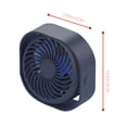 thumbnail image 2 of Ventilador de refrigeración de escritorio Tablero de mesa con alimentación por USB de bajo ruido 3 engranajes Mini ventilador eléctrico para el hotel de oficina en casa, azul Vogacara HA5879-01B, 2 of 6