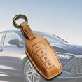 thumbnail image 6 of AMLESO Car Key Fob Cover Auto Accessories Full Protection PU Leather Protector Key Case Shell for Seal Yuan Plus Atto 3 Dolphin Brown A, 6 of 9