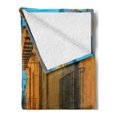 thumbnail image 2 of Sicily Soft Flannel Fleece Blanket, Narrow Alley Street Buildings Italian Island at Evening Time Historic and Romantic, Cozy Plush for Indoor and Outdoor Use, 60" x 80", Multicolor, by Ambesonne, 2 of 5