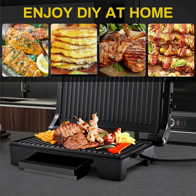 DESINGB 3-in-1 Electric Panini Press and Grill, 4-Slice photo 4
