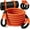 Orange + black, variant on Mxsalio50,000 LBS Heavy Duty Off-Road Recovery Kit, 1"×30' Nylon Tow Strap + 2 Pack UHMWPE Soft Shackles, Shock Absorbing Snatch Strap for Truck SUV ATV Jeep Snow Mud Mountain Rescue