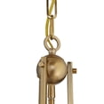 thumbnail image 4 of Franklin Iron Works Charleston Warm Brass Pendant Chandelier 16" Wide Modern LED Clear Seedy Glass 3-Light Fixture for Dining Room Home Kitchen Island, 4 of 9