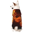 thumbnail image 1 of Fotbe Fiery Orange Flames Energy Sudadera con Estampado para Perros Pequeños – Suéter con Capucha para Mascotas, Tela Suave de Forro Polar con Bolsillo-XX-Large, 1 of 7