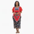 thumbnail image 1 of Chemin de Moda Robe Caftan à Imprimé Papillons pour Femme, Robe d'Été Midi Ample, 1 of 1