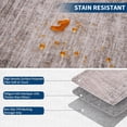 thumbnail image 5 of 3x5 Washable Vintage Border Rug, Stain-Resistant, Small Throw Carpet for Living Room, Dining Room, Kitchen, Office, Rubber Backing, Taupe., 5 of 8