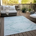 thumbnail image 6 of Addison Rugs Chantille Indoor/Outdoor Transitional Floral Teal Washable Rectangle Rug, 5' x 7'6", 6 of 6