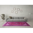 thumbnail image 3 of Ahgly Company Indoor Rectangle Medallion Pink Traditional Area Rugs, 7' x 10', 3 of 4