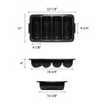 thumbnail image 2 of Excellante Four compartment cutlery box - black, comes in each, 2 of 2