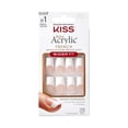 thumbnail image 1 of Kit de Uñas Postizas KISS Acrílicas Francesas Largas Coffin Blancas, 1 of 6