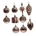 thumbnail image 5 of Sharprepublic 10 Pieces Christmas Tree Ball Ornaments for Celebration Decor Indoor Outdoor rose gold, 5 of 8