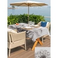 thumbnail image 4 of Outdoor Tablecloth with Umbrella Hole and Zipper, Vintage Spring Floral Rectangle Table Cloth 60x102 Inch Waterproof Tablecloth, Elegant Flowers Retro Art Picnic Table Cover for Patio Camping, 4 of 7