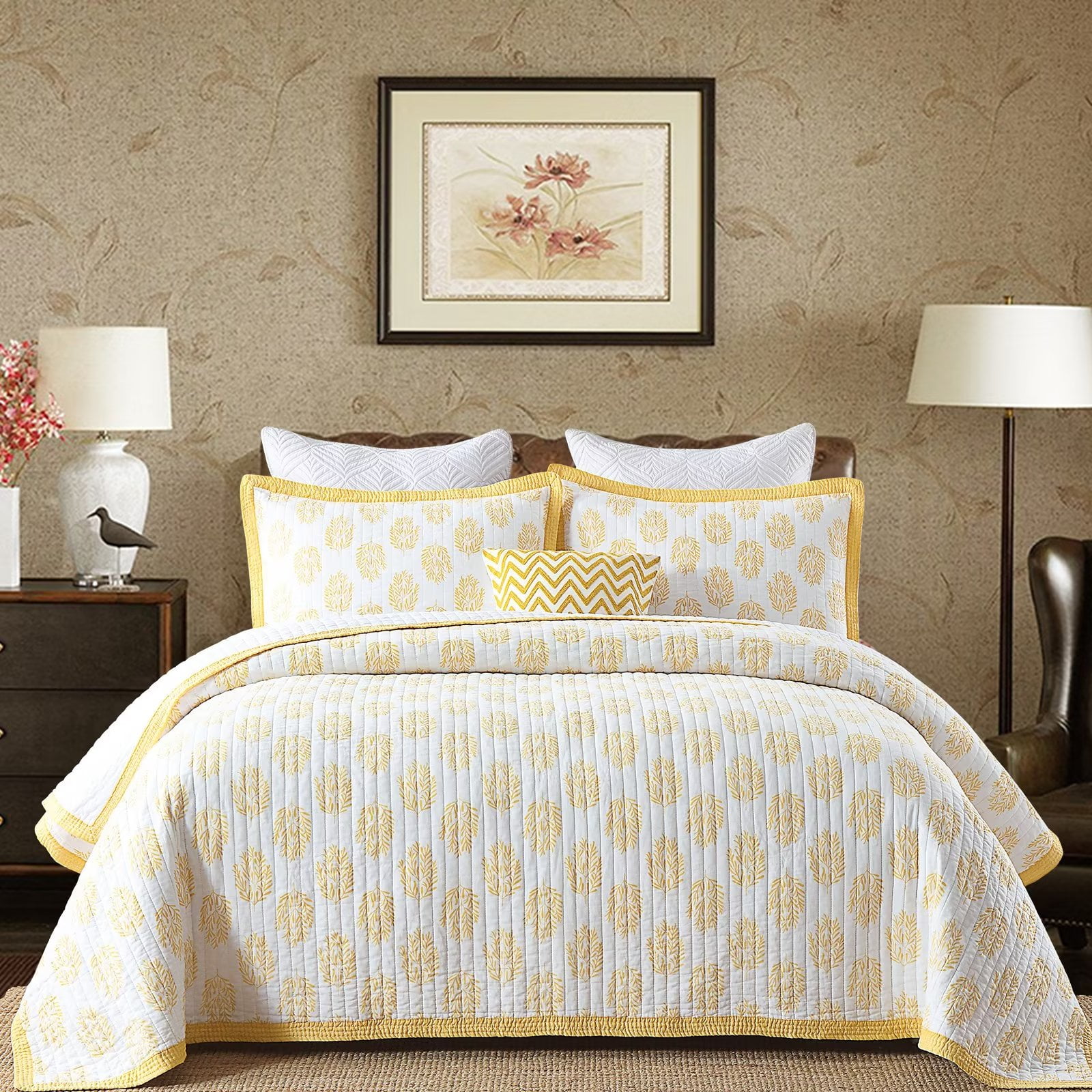 Bedduvit Cotton Quilt Queen Size 3 Pieces 100 Cotton Lightweight