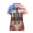 Horse Racing Flag Print, variant on CHAQLIN Patriotic Flag 250 Years Quick Dry Polo Shirts, Polyester Golf Polo Tops Soft Half Zipper Workout Shirts for Tennis Outdoor Exercise