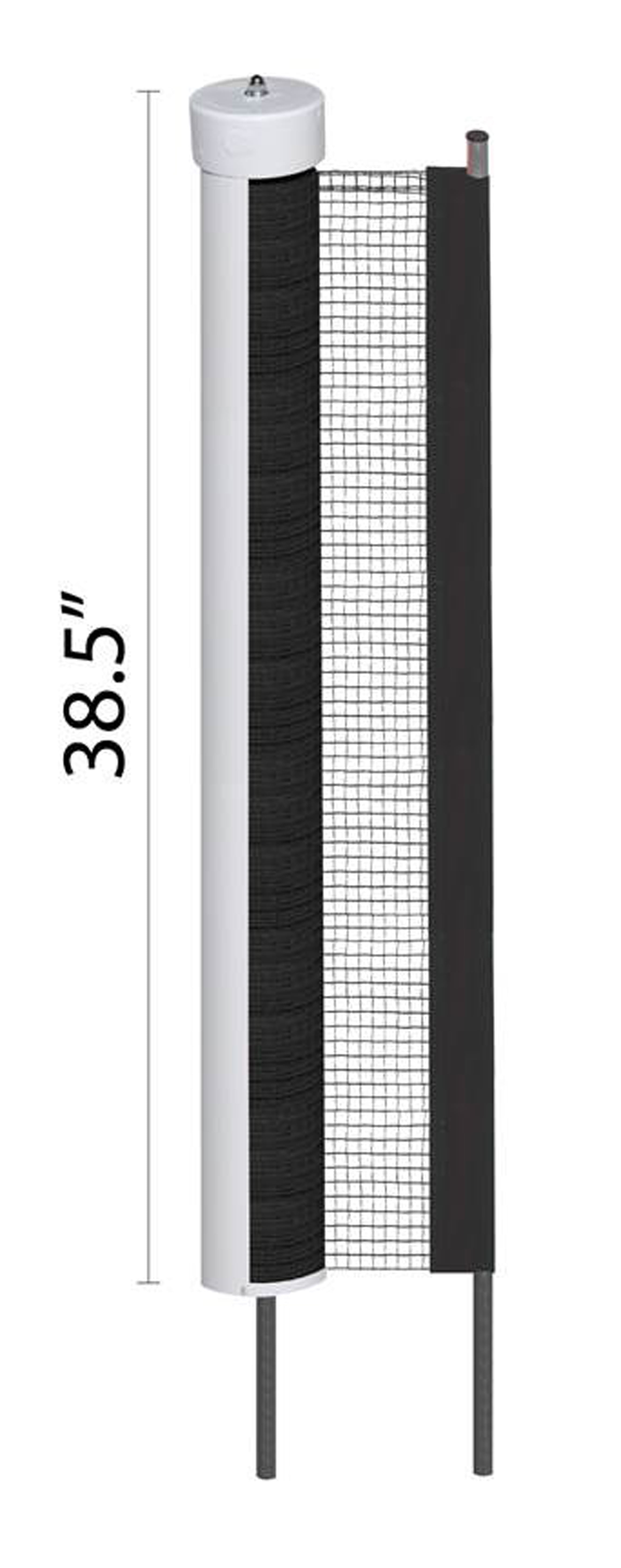 KidKusion Retractable Driveway Guard, Plastic & Steel, Gate, Toddlers, 24 ft Long, 1 CT, Black