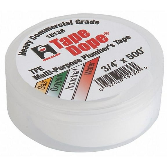 Hercules Pipe Thread Sealant Tape,3/4in W,500in L 15136