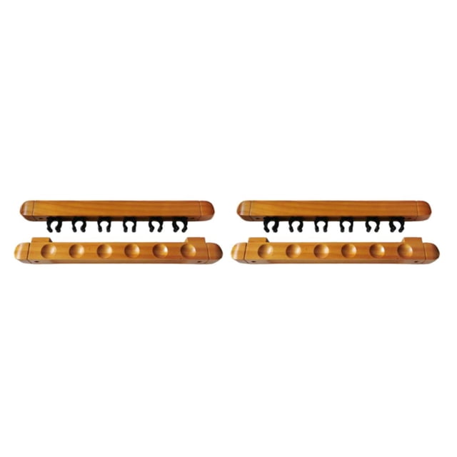 Juego de tacos de billar Greeniant montados en la pared color Negro 6 Clips soporte deportivo