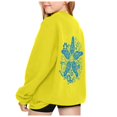 thumbnail image 4 of PMVFHDE Liquidation Chandails en Molleton pour Enfants Mode Décontractée Imprimé à Manches Longues Sweat à Capuche Jaune,130, 4 of 7
