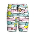 thumbnail image 4 of Easygdp Space Doodle Men's Short Pajama Pants, Sleep Shorts, Household Pants, Casual Pants with Pockets - X-Large, 4 of 9