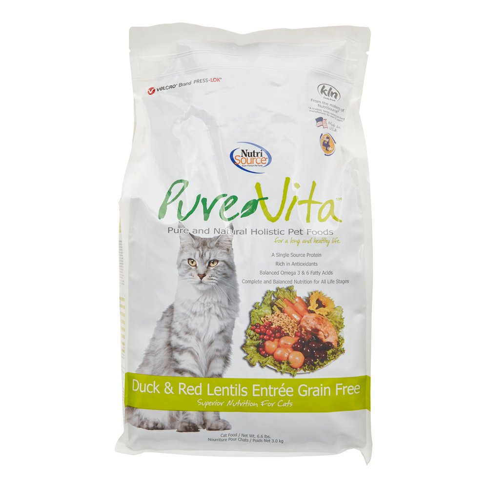 Tuffy's Pure Vita GrainFree Duck & Red Lentils Entree Dry Cat Food, 6.