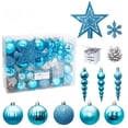 thumbnail image 1 of Bola de plástico galvanizada NikouMX 60 piezas adornos navideños, 1 of 8