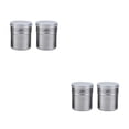 thumbnail image 4 of Inteprter 2 uds soporte de condimento sólido plateado con cubierta de malla fina de acero inoxidable-mantenga sus especias frescas y prácticas Medio6.5*8.5 2Conjunto, 4 of 6
