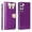Purple, variant on Samsung Galaxy S23 Plus / SM-S916 Diamond Bow Glitter Full Body Cover Protective Shockproof Card Slot Flap Folio Stand Leather Wallet Pouch Case Cover Pink