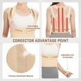 thumbnail image 4 of Back Brace Posture Corrector for Women & Men, Adjustable Shoulder Straightener with Full Back Support, Relief for Upper and Lower Back Pain, Scoliosis, Hunchback & Spine Alignment, 4 of 8