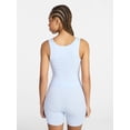 thumbnail image 3 of No Boundaries Cotton Stretch Ribbed Cropped Tank Top, Women's XS-3XL, 3 of 5
