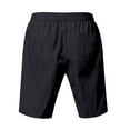 thumbnail image 4 of Fashion YLSDY Men's Casual Shorts Loose Drawstring Elastic Waist Pant 2025 Summer Lightweight Beach Vacation Shorts with Pockets Black S, 4 of 9