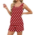 thumbnail image 5 of Short Sets for Women 2 Piece Outfits Sleeveless Stripe Floral Print Tops Short Sets Summer Vacation Outfits Going Out Tops, 5 of 8