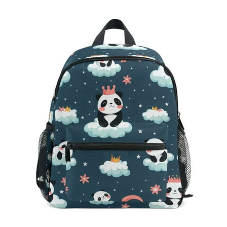 ALAZA Pandas with Crown on Cloud School Backpack Small Bookbag Mini Bags