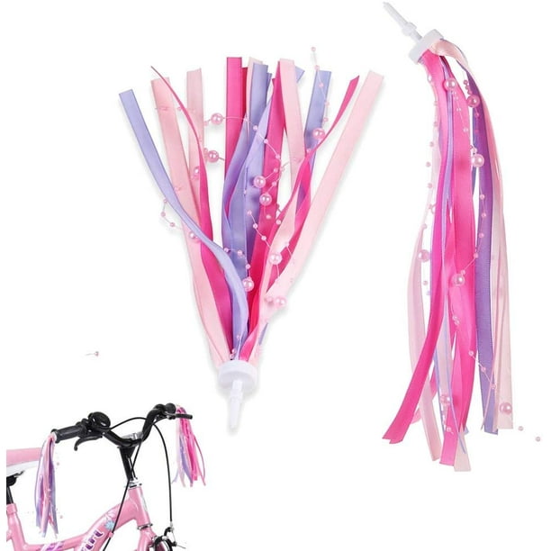 MINIFACTORY Kids Bike Streamers Pink Pearl 2Pcs Bicycle Scooter