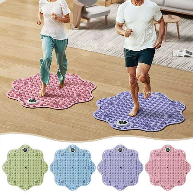 Jogging Foot Massage Mat Chinese Acupressure Board for Sole & Toe Pain Relief Indoor Exercise Mat for Running in Place Magnetic Design 1 Piece Durable, Circulation Boosting