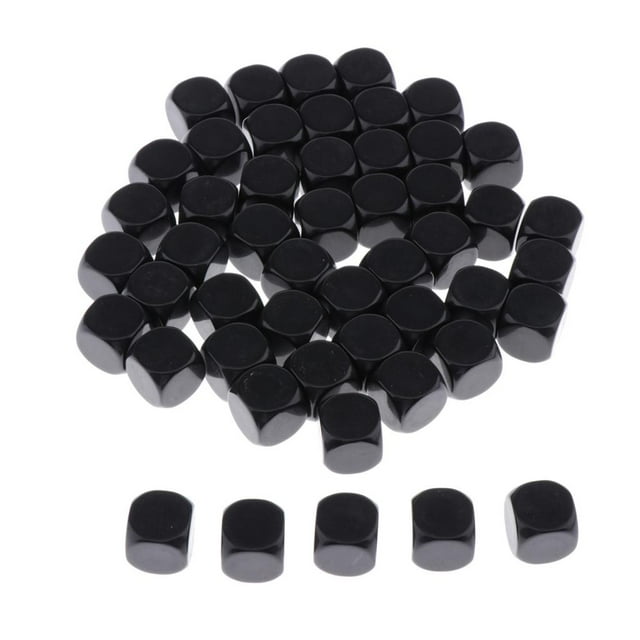 de acrílico para manualidades, bloques cuadrados de dados en de 16 mm para rompecabezas, manualidades y bricolaje, de 50 CUTICAT Juego de mesa dados