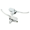 Hydraulic Brake Clutch Master Cylinder Lever Pump Silver for Motorcycle