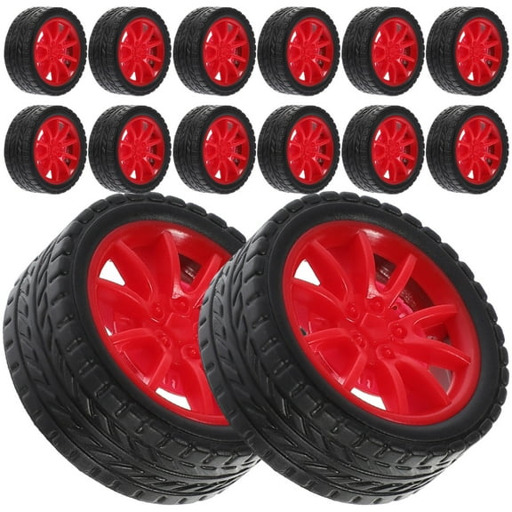 LOLIPPYY 20Pcs Small Toy Car Wheels for Kids, Ideal for Projects and Educational Play Activities