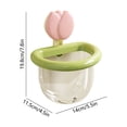 thumbnail image 3 of Hovmgk No-Drill Wall Mount Bathroom Suction Cup Organizer with Plugholes for Shower & Kitchen Tiles, Reusable Storage for Cosmetics, Toiletries & Stationery, Easy to Install on Flat Surfaces, 3 of 6