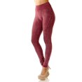 thumbnail image 2 of Elite Fit Cruiser Moto Leggings - Plus Size - 1XL 2XL 3XL Burgundy One Size Plus, 2 of 2
