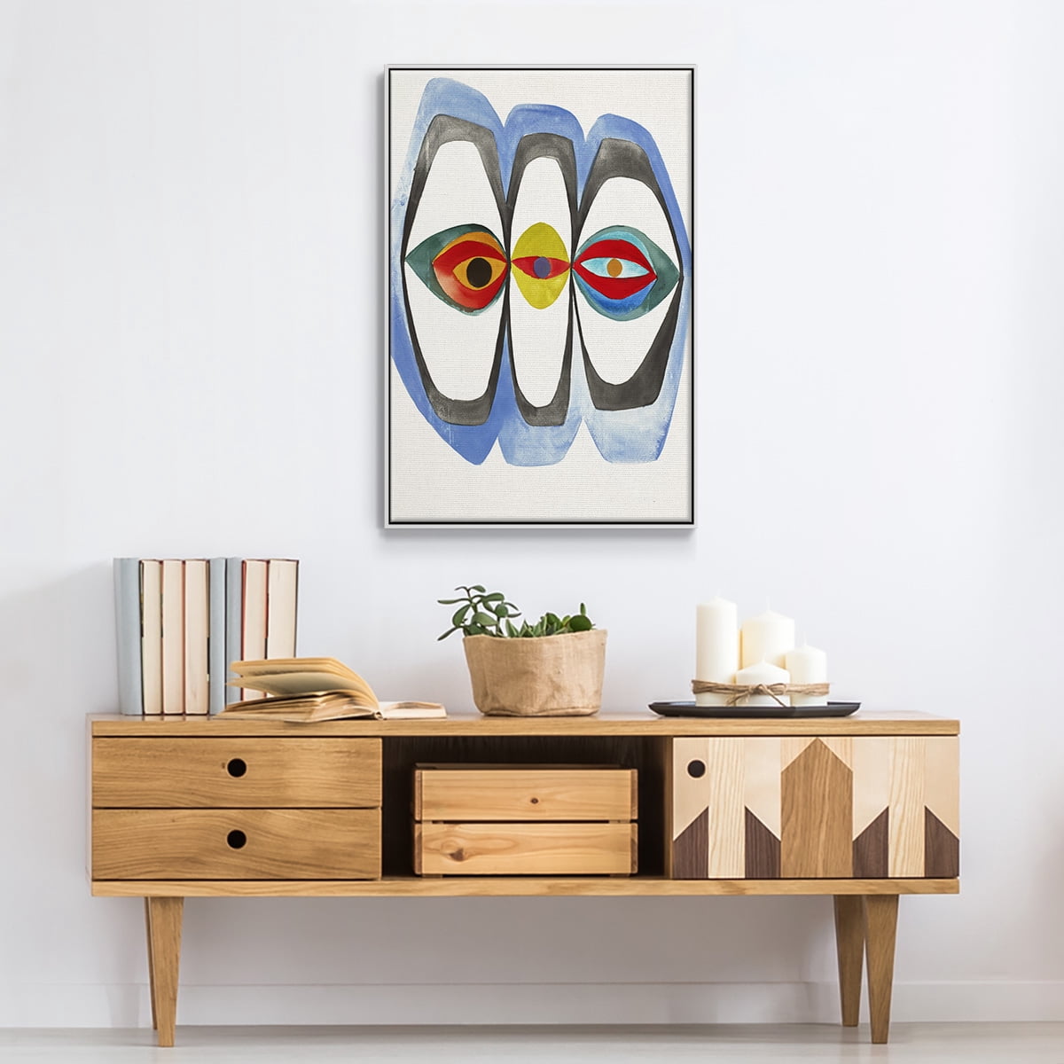 Magic Tricks IV Framed Premium Gallery Wrapped Canvas - Ready to Hang - 27 x 41 - White Floating Frame