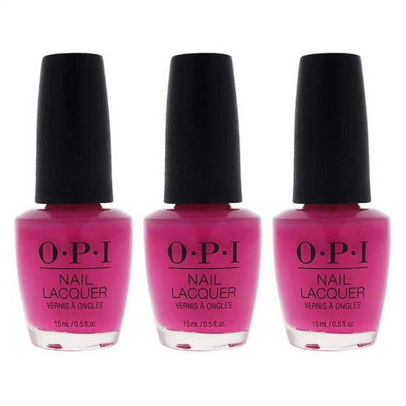 OPI Nail Lacquer - NL N72 V-I-Pink Passes - Pack of 3 Nail Polish, 0.5 oz