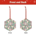 thumbnail image 2 of Rocae Rose Flowers for Acrylic Christmas Pendant Ornament for Festive Decor Hanging Pendant,Perfect for Home and Office-Hexagon, 2 of 7