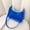 Blue, variant on Clear Crossbody Bag - Stadium Approved Waterproof PVC Purse with Secure Zipper, Lightweight Organizer for Concerts Sports Travel Gym, Pink