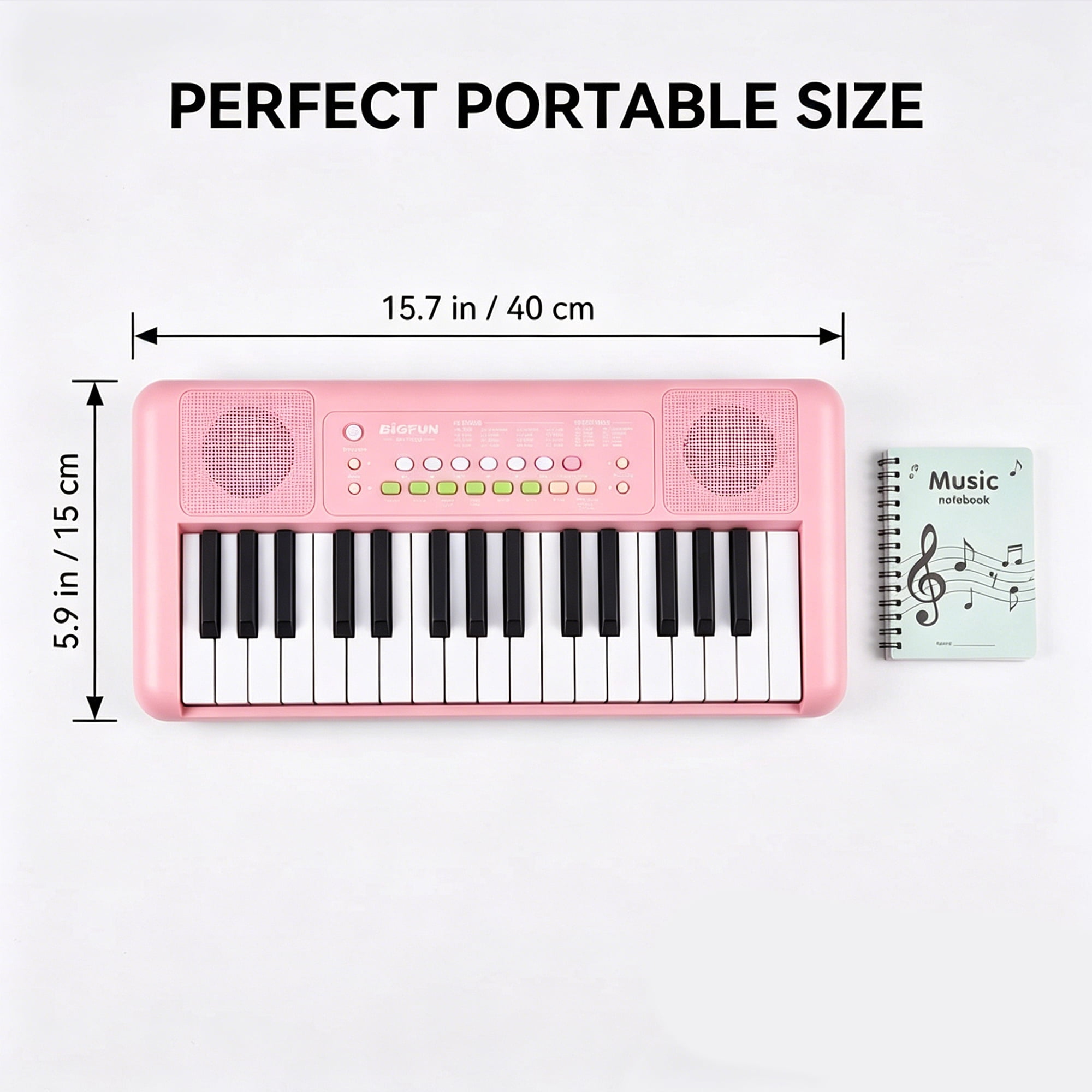 Fosoundpro 32-Keys Piano Keyboard, Portable Electric Piano for Toddler, Music Educational Instrument Toy Gifts for 3-7 Years Old Boys Girls