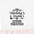 thumbnail image 4 of Inktastic Mommy Daddy Little Valentine Girls Toddler Dress, 4 of 5
