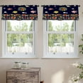 thumbnail image 2 of LALILO Kitchen Curtain Valance Bright Floral Border With Rod Pocket Window Curtain 52"x 18" Set of 2, 2 of 7