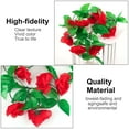 thumbnail image 4 of Luxtrada 4Pack 7.5Ft Flower Garland Fake Rose Vine Artificial Flower Hanging Ivy Floral (Purple), 4 of 7