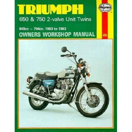 Triumph 650 and 750 2-valve Twins Owners Workshop Manual, No. 122