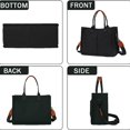 thumbnail image 2 of Bolso bandolera de lona a la moda, bolso de lona para mujer, bolso de hombro portátil de gran capacidad, bolso cruzado, 2 of 5